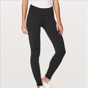 Lululemon High Rise Black Wunder Under Size 4